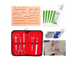 Kit Sutura Acadêmico Com Pele Artificial